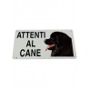 Cartello ATTENTI AL CANE 12,5X25 cm terranova - piccoli graffi